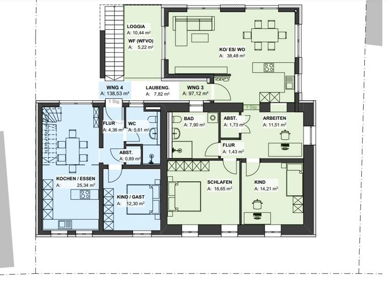 Wohnung zur Miete 1.600 € 3,5 Zimmer 141 m² 1. Geschoss frei ab 01.07.2026 Oberbillig 54331