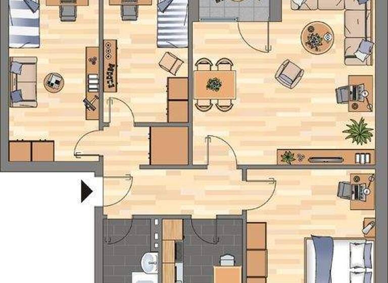 Wohnung zur Miete 679 € 4 Zimmer 82,5 m² 2. Geschoss frei ab 09.03.2026 Bergstraße 2 Wildeshausen 27793