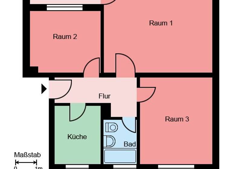 Wohnung zur Miete 459 € 3 Zimmer 64 m²<br/>Wohnfläche 2.<br/>Geschoss Richard-Wagner-Straße 1 Mitte Menden 58706