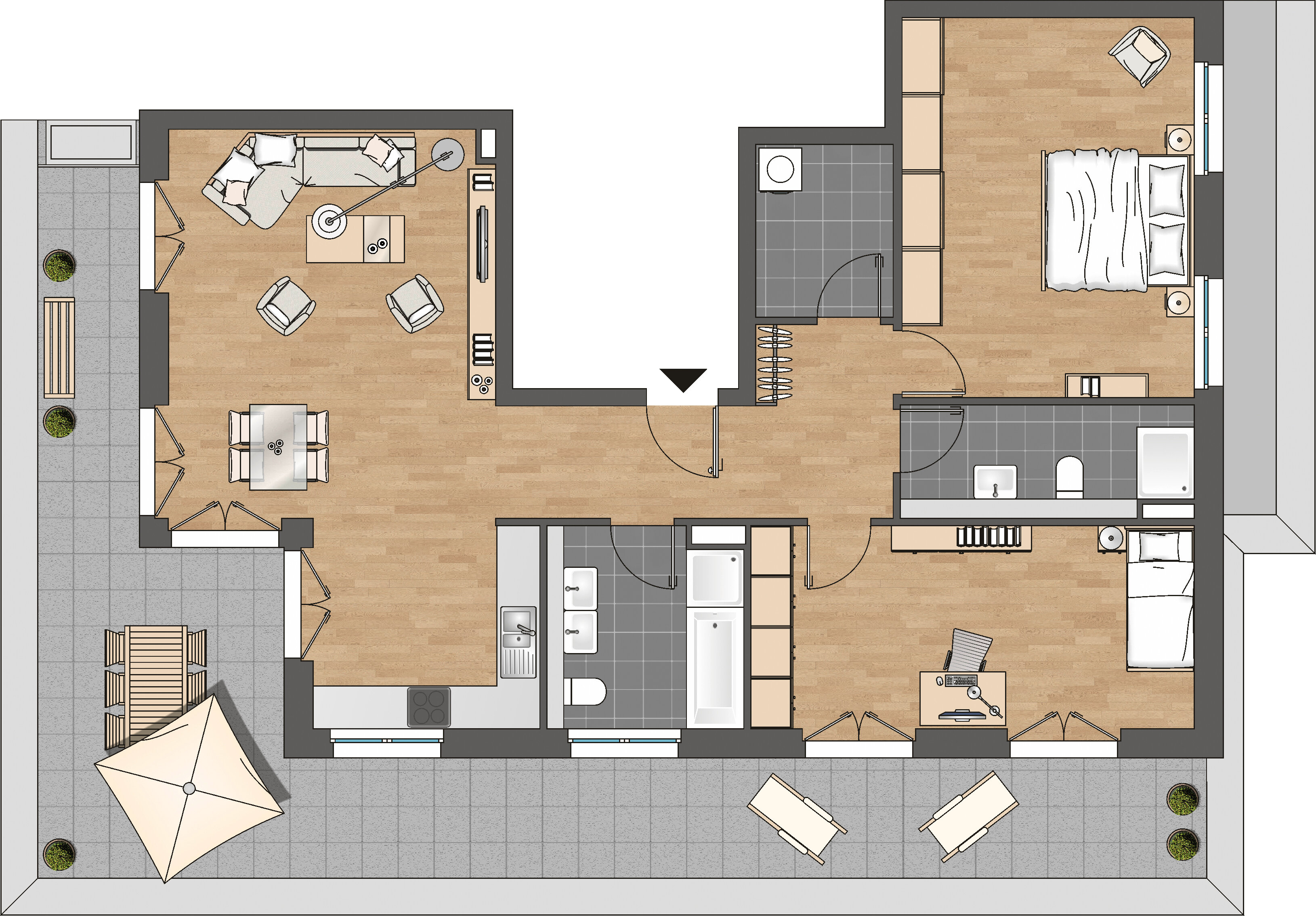 Penthouse zur Miete 1.778 € 3 Zimmer 119,3 m²<br/>Wohnfläche 4.<br/>Geschoss 01.02.2025<br/>Verfügbarkeit Wilhelm-Theodor-Römheld-Straße 5 Weisenau Mainz 55130