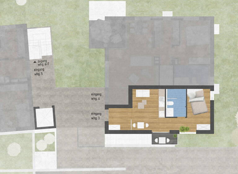 Wohnung zum Kauf - Neubau 183.000 € 1,5 Zimmer 35,5 m²<br/>Wohnfläche Mochenwangen Wolpertswende / Mochenwangen 88284
