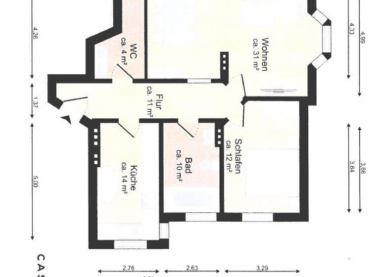 Wohnung zum Kauf 474.000 € 2,5 Zimmer 92 m² 2. Geschoss Wiesbaden 65195