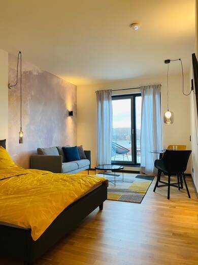 Studio zur Miete Wohnen auf Zeit 1.050 € 1 Zimmer 36 m² frei ab sofort Roßdorf Roßdorf 64380