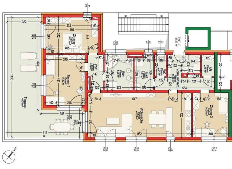 Wohnung zum Kauf - Erstbezug 479.990 € 4 Zimmer 127 m² 2. Geschoss Lieboch 8501