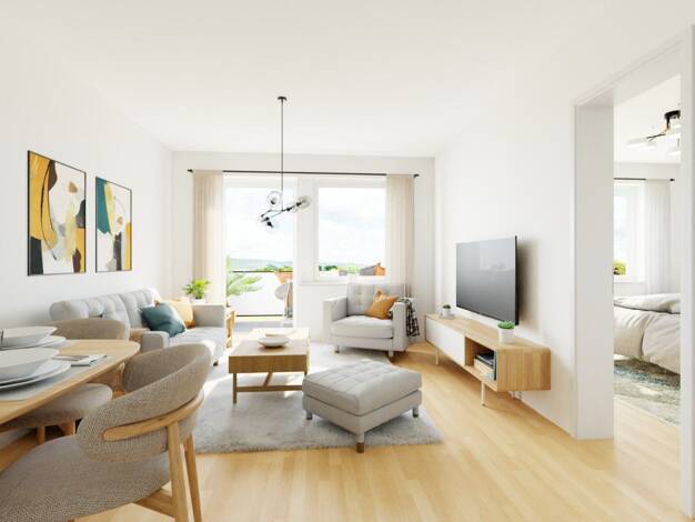 Wohnung zur Miete 290 € 2 Zimmer 49,1 m² 4. Geschoss Geibelstraße 134 Gablenz Gablenz 09127