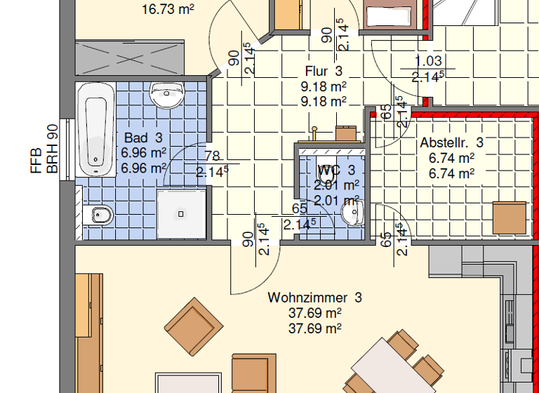Wohnung zur Miete 1.023 € 3 Zimmer 93 m² frei ab 01.04.2026 Gartenstadt Neumünster 24537