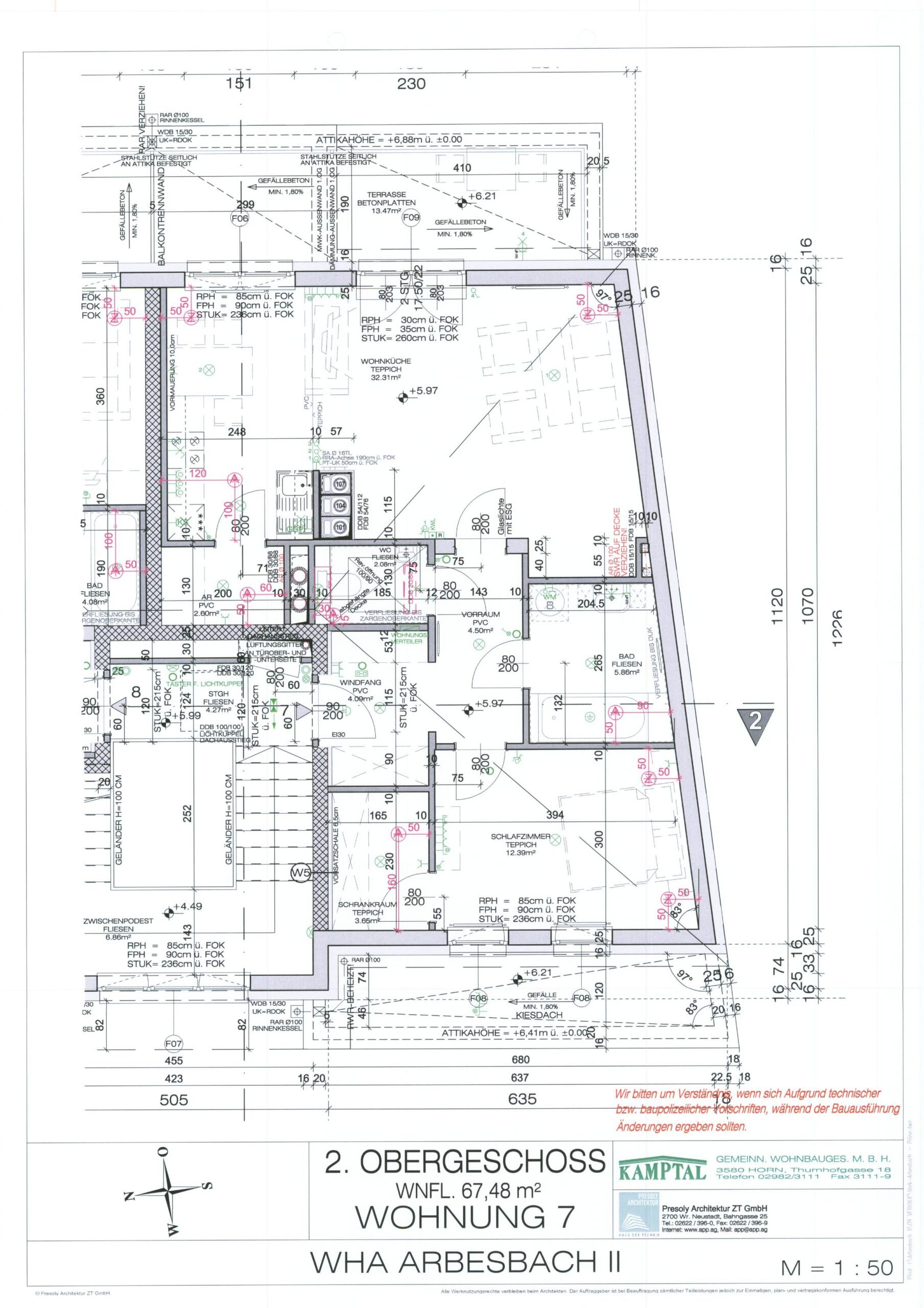 Wohnung zur Miete 792 € 2 Zimmer 67,4 m²<br/>Wohnfläche 2.<br/>Geschoss Arbesbach 3925