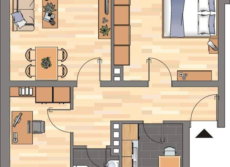 Wohnung zur Miete 399 € 3 Zimmer 56,4 m² 1. Geschoss Flensburgerstraße 5 Geestemünde Bremerhaven 27570