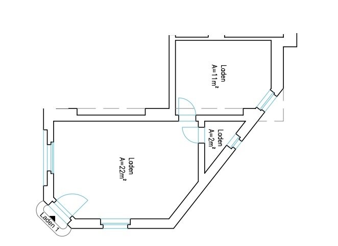 Laden zur Miete 225 € 2 Zimmer 35,3 m²<br/>Verkaufsfläche Hainsberger Str. 6 Freital Freital 01705