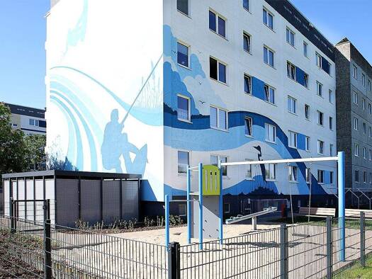 Wohnung zur Miete nur mit Wohnberechtigungsschein 394 € 3 Zimmer 69,6 m² 4. Geschoss Reitbahnweg 44 Reitbahnviertel Neubrandenburg 17034