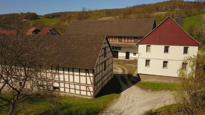 Bauernhaus zum Kauf 280.000 € 13 Zimmer 300 m²<br/>Wohnfläche 7.000 m²<br/>Grundstück ab sofort<br/>Verfügbarkeit Eubach Morschen 34326