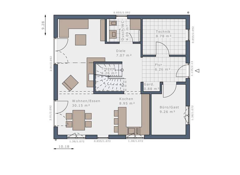 Einfamilienhaus zum Kauf provisionsfrei 669.000 € 5 Zimmer 161 m² 345 m² Grundstück Gomaringen 72810