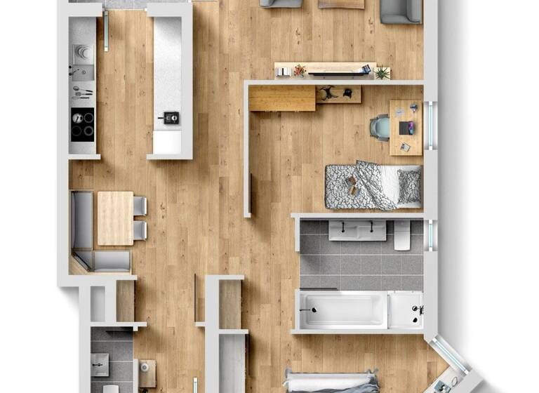 Wohnung zum Kauf 295.000 € 3,5 Zimmer 82 m² 2. Geschoss frei ab sofort Singen 78224