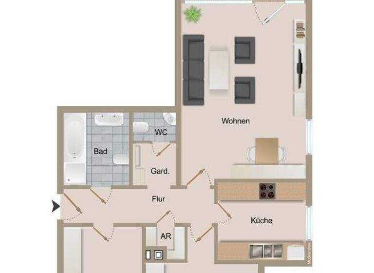 Wohnung zum Kauf 139.000 € 3 Zimmer 82,2 m² 1. Geschoss Nienburg 31582