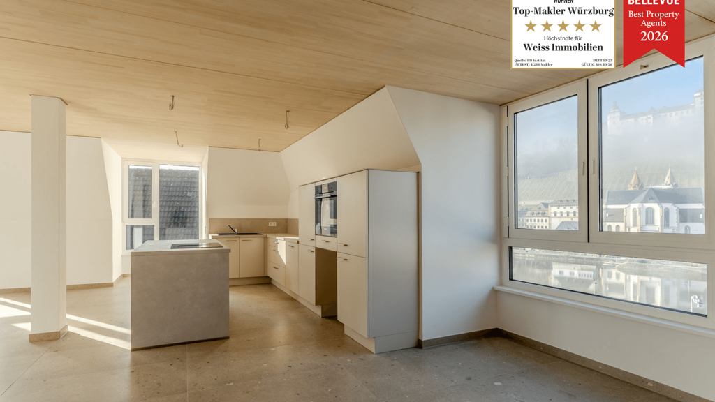 Maisonette zur Miete - Erstbezug 2.800 € 3 Zimmer 119 m² 4. Geschoss Wirsbergstraße 10 Altstadt Würzburg 97070