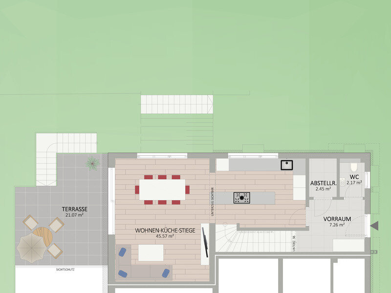 Doppelhaushälfte zum Kauf 939.900 € 5 Zimmer 144,9 m²<br/>Wohnfläche 244,9 m²<br/>Grundstück Industriestraße 18 Wien 1220