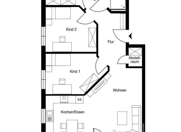 Wohnung zum Kauf 274.500 € 4 Zimmer 97,9 m² Attendorn 57439