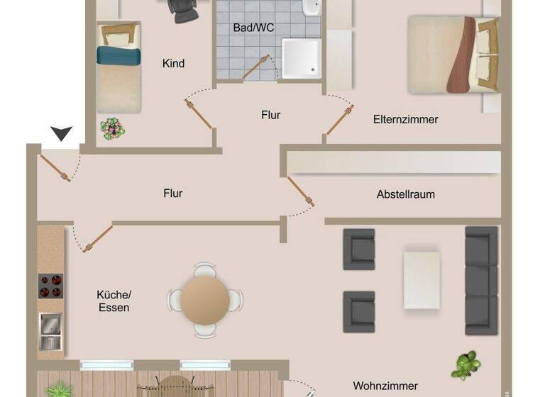 Wohnung zum Kauf 217.000 € 3,5 Zimmer 86 m² 3 Geschosse Innenstadt Detmold 32756