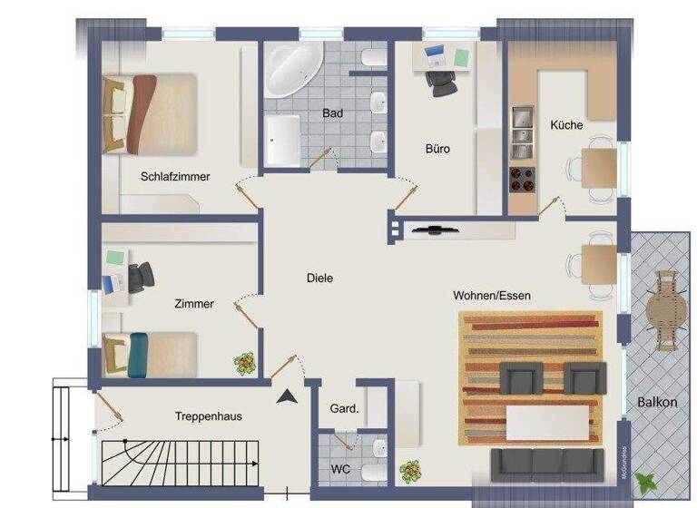 Wohnung zur Miete 1.200 € 4 Zimmer 120 m² Armenhof Dipperz 36160