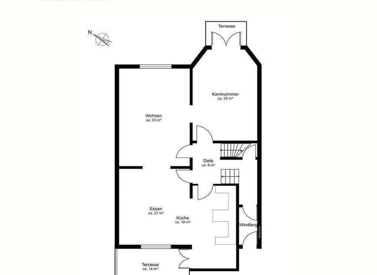 Villa zum Kauf 5.100.000 € 14 Zimmer 485,6 m² 410 m² Grundstück Uhlenhorst Hamburg 22085