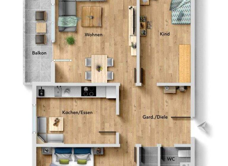 Wohnung zum Kauf 239.000 € 3 Zimmer 82 m² 1. Geschoss Schwindegg 84419