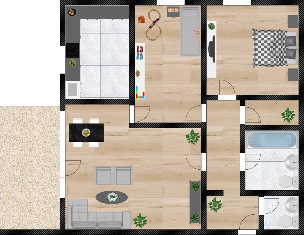 Wohnung zur Miete 700 € 3 Zimmer 78,7 m²<br/>Wohnfläche 2.<br/>Geschoss 01.03.2025<br/>Verfügbarkeit Kremser Str. 26 Innstadt Passau 94032