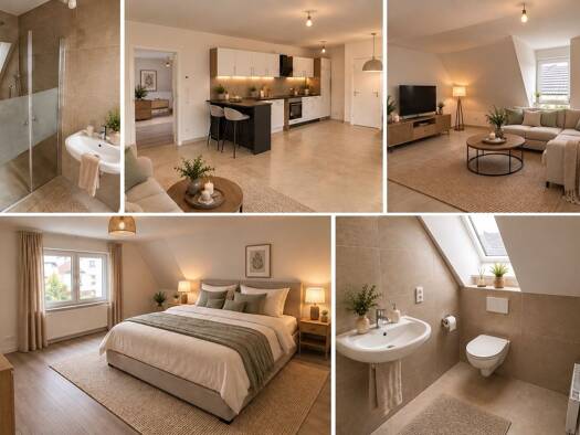 Wohnung zur Miete 670 € 1 Zimmer 57 m² 1. Geschoss frei ab sofort Innenstadt Gütersloh 33332