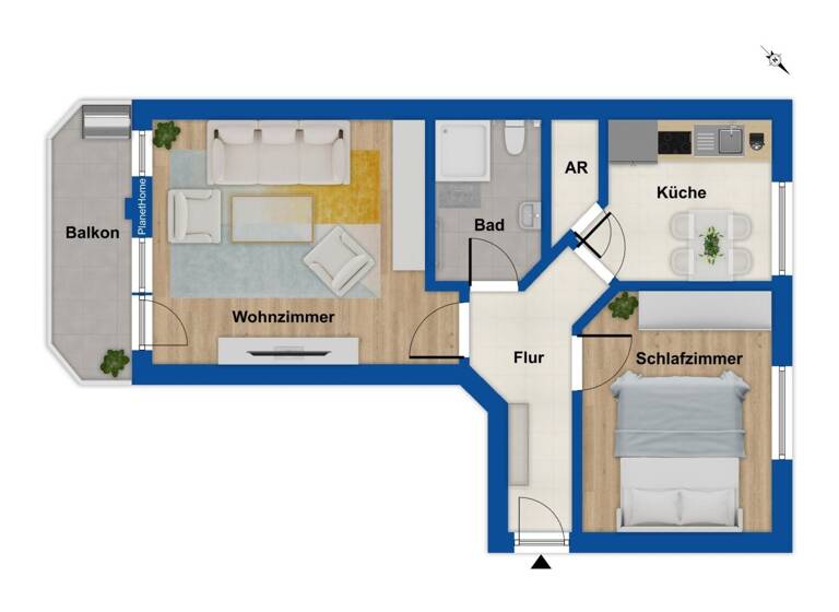 Wohnung zum Kauf 160.000 € 2 Zimmer 59 m² Papenburg 26871