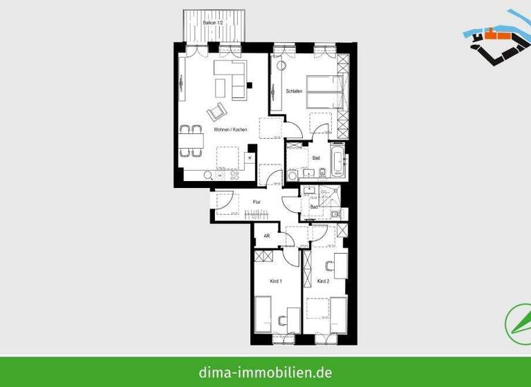 Wohnung zur Miete 1.350 € 4 Zimmer 111,6 m² 1. Geschoss Fabrikstraße 17 Schkeuditz 04435