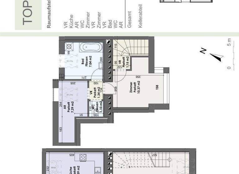 Wohnung zum Kauf 579.000 € 2,5 Zimmer 73,3 m² 5. Geschoss Glasergasse Wien,Alsergrund 1090