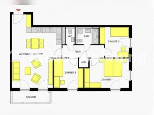 Wohnung zur Miete Tauschwohnung 1.250 € 4 Zimmer 91 m² 2. Geschoss Schönefeld Schönefeld 12529