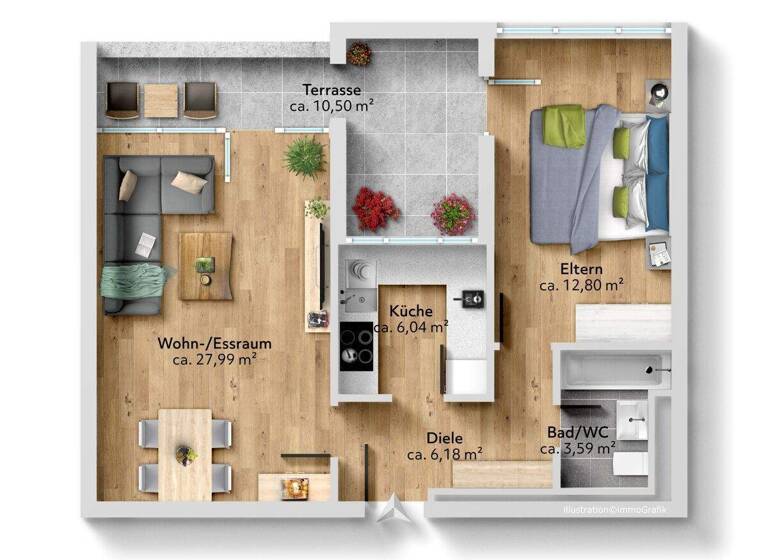 Wohnung zum Kauf 249.000 € 2 Zimmer 58 m² 3. Geschoss Liederbach Liederbach am Taunus 65835