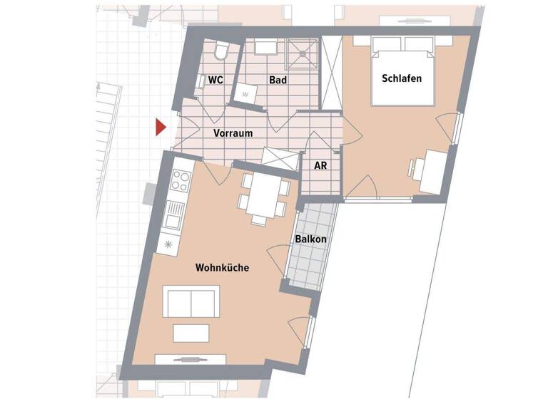Wohnung zum Kauf - Erstbezug 300.200 € 2 Zimmer 52,3 m² 1. Geschoss Wien 1230
