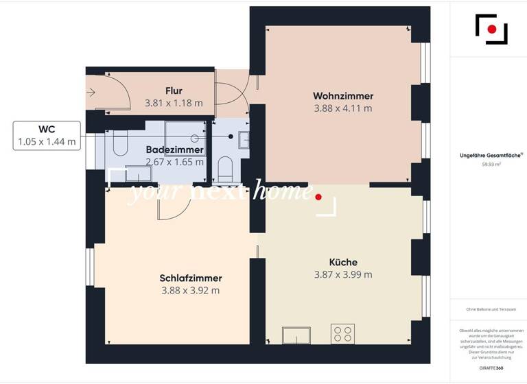 Wohnung zur Miete 620 € 2 Zimmer 60 m² Wellesweiler Neunkirchen/Saar 66539