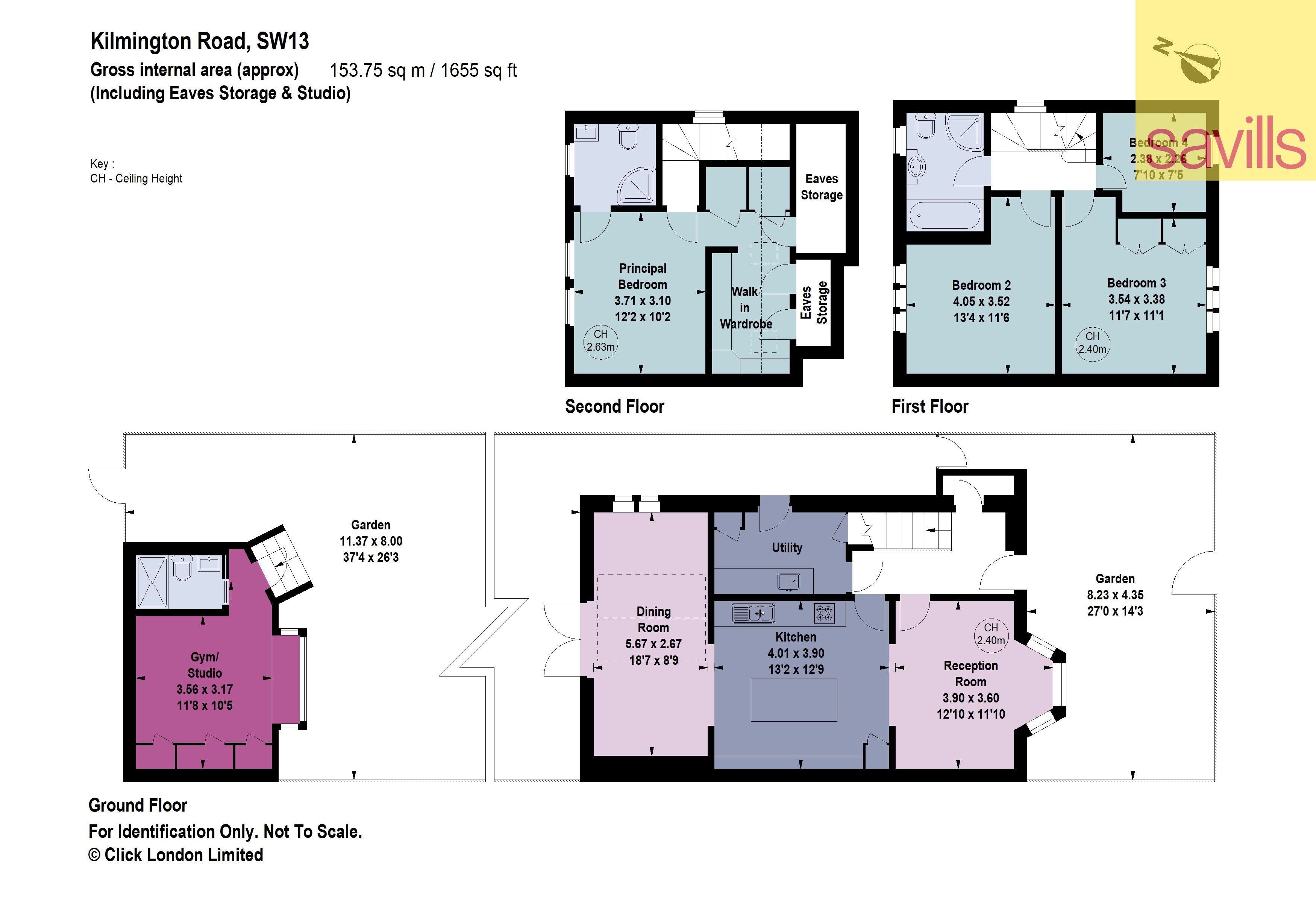 Haus zum Kauf provisionsfrei 1.764.750 € 5 Zimmer 153,8 m²<br/>Wohnfläche London SW13 9BZ