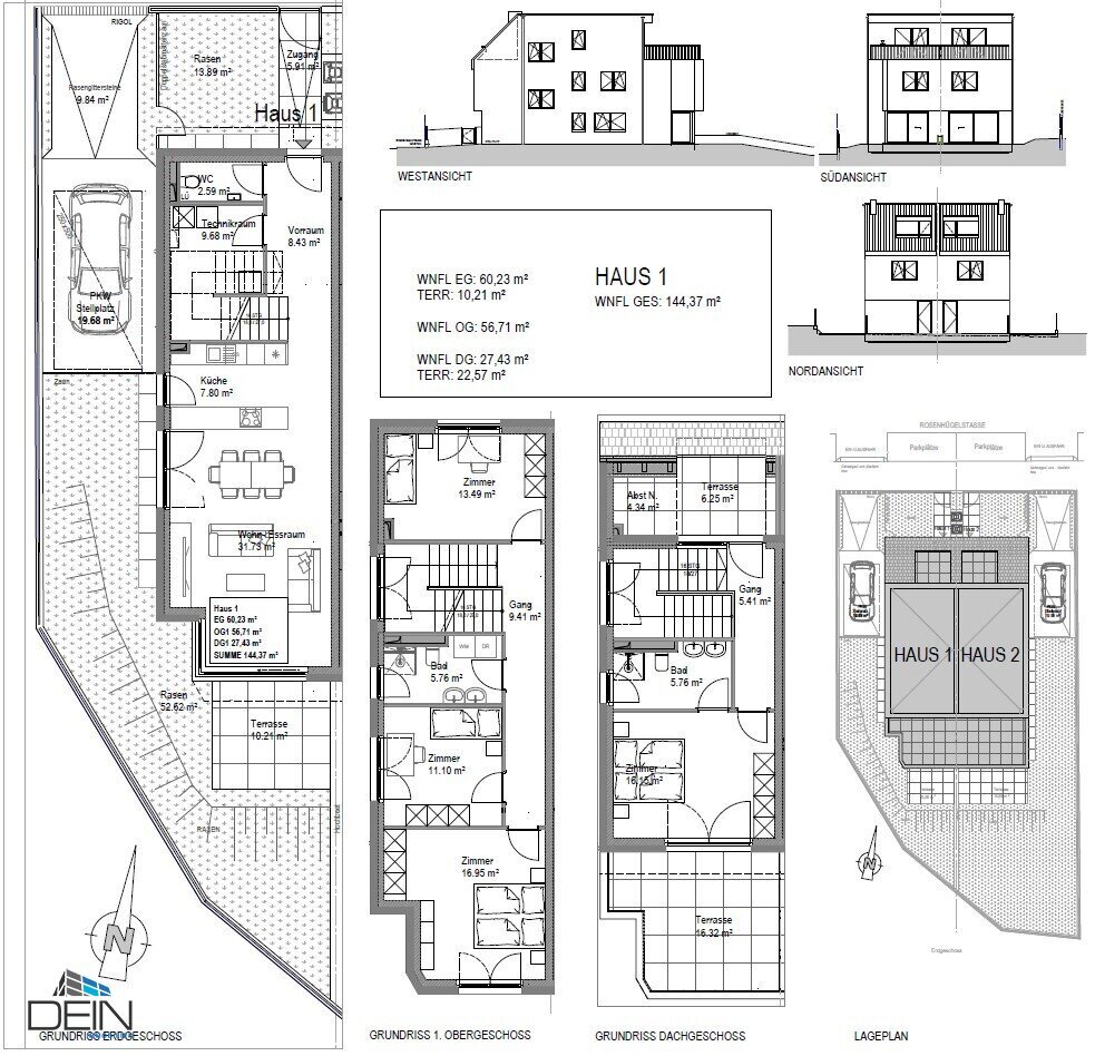 Doppelhaushälfte zum Kauf 949.000 € 5 Zimmer 145 m²<br/>Wohnfläche Wien 1130