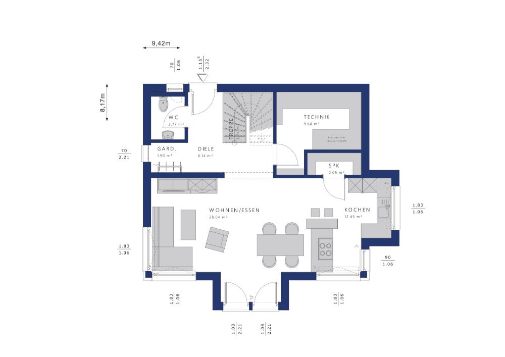 Einfamilienhaus zum Kauf provisionsfrei 445.442 € 5 Zimmer 125 m²<br/>Wohnfläche 490 m²<br/>Grundstück Mühlingen Mühlingen 78357