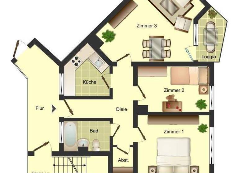 Wohnung zur Miete 499 € 3,5 Zimmer 70 m² 2. Geschoss frei ab 29.05.2026 Harkortstraße 6 Unna 59423