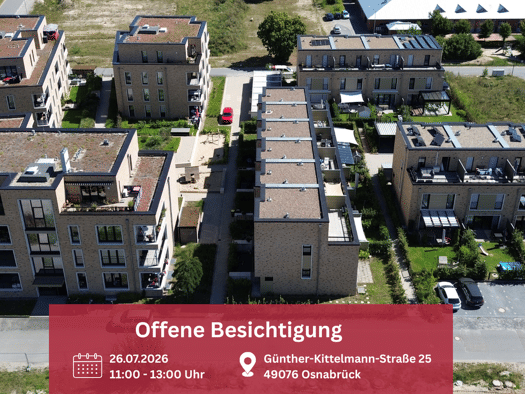 Wohnung zum Kauf - Erstbezug provisionsfrei 459.000 € 3 Zimmer 95,4 m² 3. Geschoss Atter Osnabrück 49090