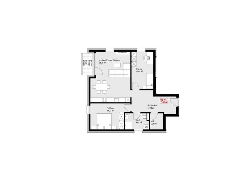 Wohnung zum Kauf 3 Zimmer 77,7 m² Kufstein 6330