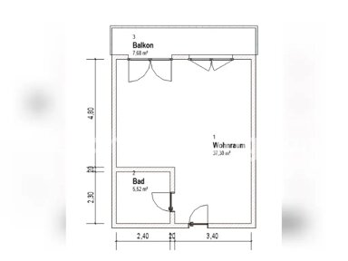 Wohnung zur Miete Tauschwohnung 510 € 1 Zimmer 37 m² Zossen Zossen 15806