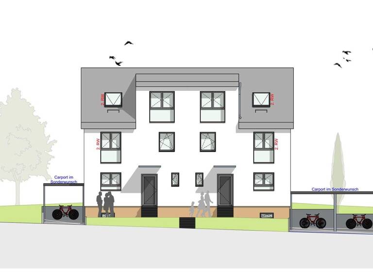 Doppelhaushälfte zum Kauf - Erstbezug provisionsfrei 599.800 € 5 Zimmer 134,9 m² 195,3 m² Grundstück Mundingen Emmendingen 79312
