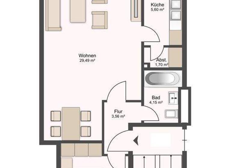 Wohnung zum Kauf 139.000 € 2 Zimmer 53,9 m² 1. Geschoss Bad Segeberg 23795