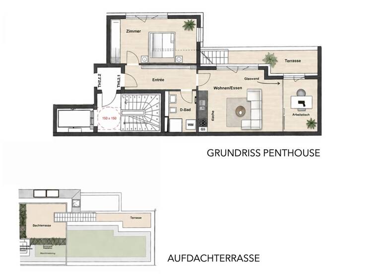 Penthouse zum Kauf - Erstbezug provisionsfrei 899.000 € 3 Zimmer 78 m² Friedrichshain Berlin 10243
