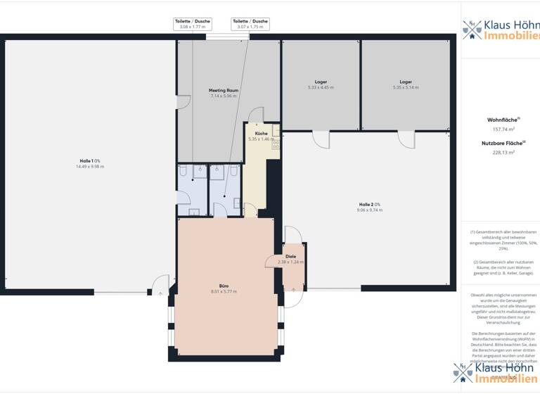 Lagerhalle zum Kauf 450 m² Lagerfläche Bilkheim 56414