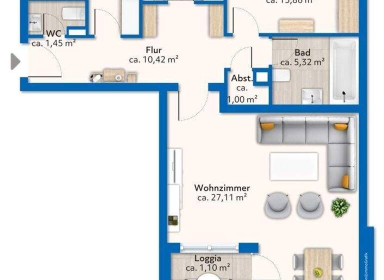 Wohnung zum Kauf 249.000 € 3 Zimmer 80 m² 2. Geschoss Schützenplatz Lüneburg 21337