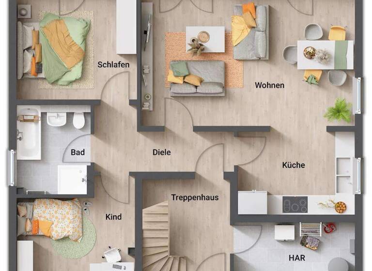 Einfamilienhaus zum Kauf provisionsfrei 262.500 € 4 Zimmer 166 m² 742 m² Grundstück Achim Börßum 38312