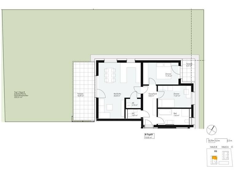 Wohnung zum Kauf - Erstbezug provisionsfrei 457.612 € 3 Zimmer 73 m² EG Walter-Goldschmidt-Gasse 10 Sankt Peter Graz 8042