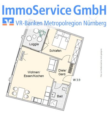 Studio zum Kauf provisionsfrei 458.367 € 3 Zimmer 71,3 m² 4. Geschoss Merianstr. 32 + 32a Schleifweg Nürnberg 90409