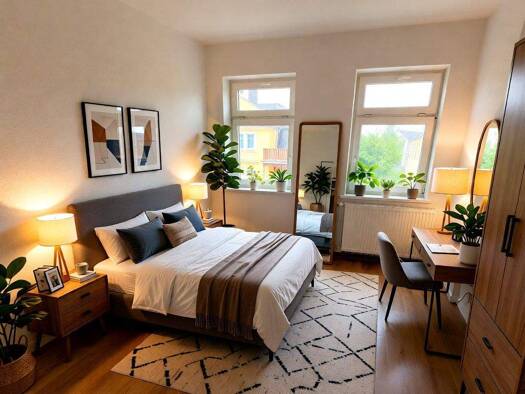 Wohnung zur Miete 749 € 2 Zimmer 59,6 m² 2. Geschoss frei ab 01.02.2026 Ludwig-Kugelmann-Str. 12 Großzschachwitz Dresden 01259